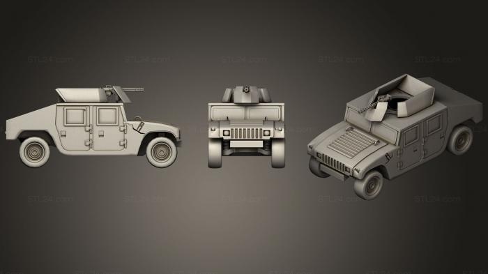 Vehicles (Basic Humvee, CARS_0452) 3D models for cnc
